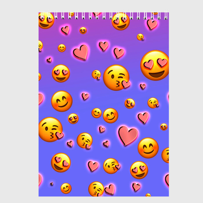 Скетчбук Очень много эмодзи фото