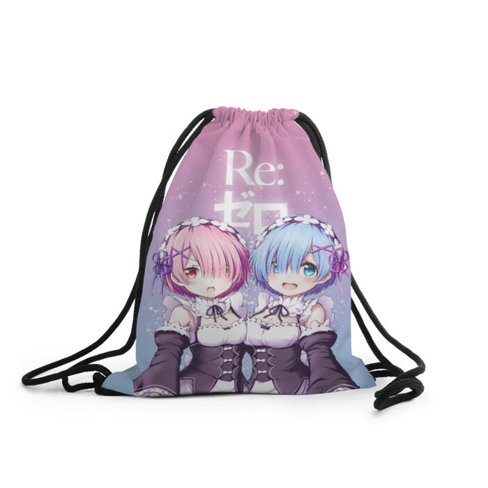 Рюкзак-мешок 3D ре зеро Рем рам фото