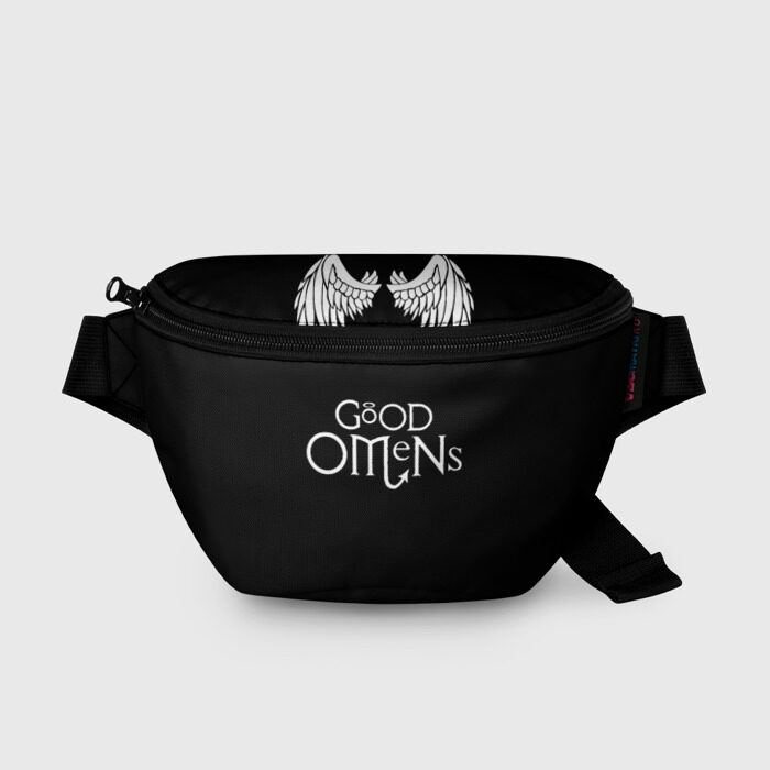 Поясная сумка 3D GOOD OMENS БЛАГИЕ ЗНАМЕНИЯ (КРЫЛЬЯ) фото
