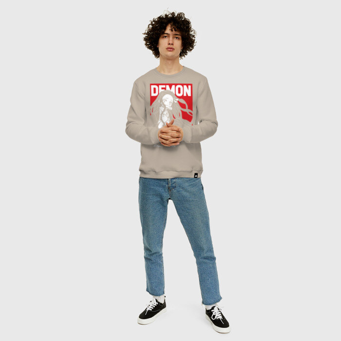 Мужской свитшот хлопок DEMON Kimetsu no Yaiba фото