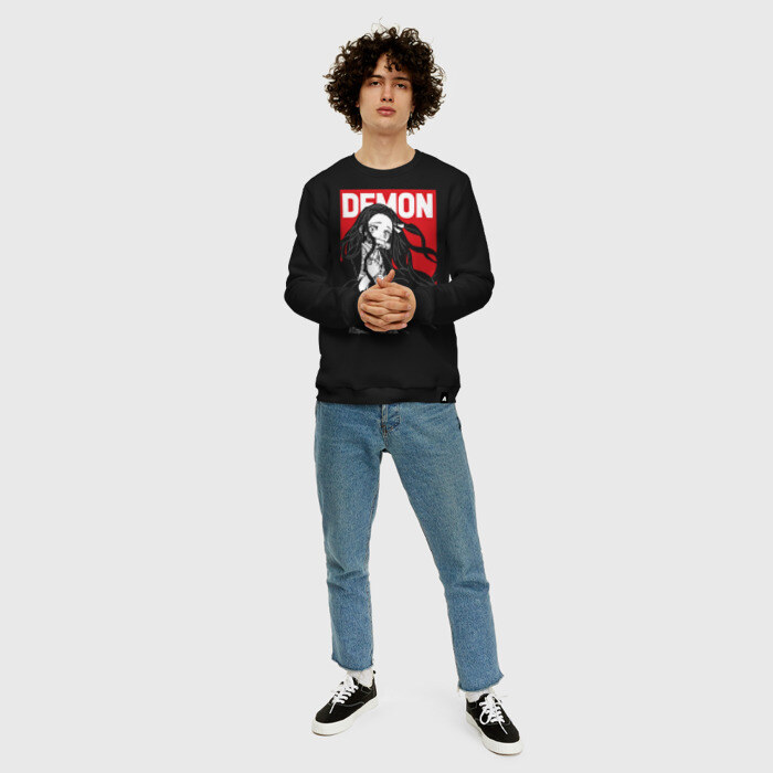 Мужской свитшот хлопок DEMON Kimetsu no Yaiba фото