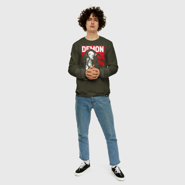 Мужской свитшот хлопок DEMON Kimetsu no Yaiba фото