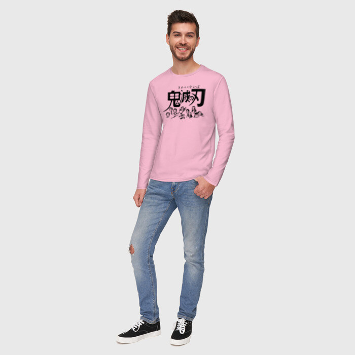 Мужской лонгслив хлопок ПЕРСОНАЖИ Клинок, рассекающий демонов фото