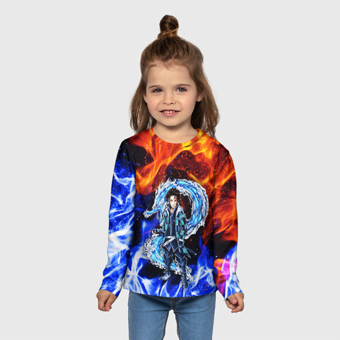 Детский лонгслив 3D ТАНДЖИРО фото