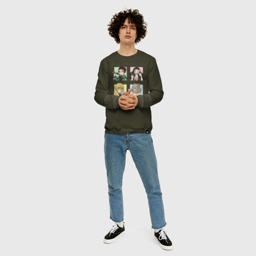 Мужской свитшот хлопок Танджиро Незуко Зеницу Иноске фото