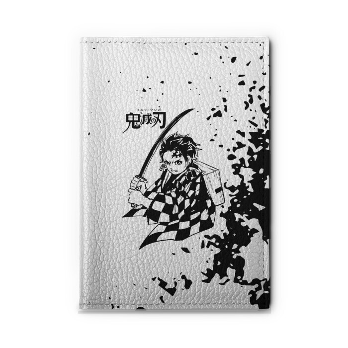 Обложка для автодокументов Танджиро Клинок рассекающий демонов фото