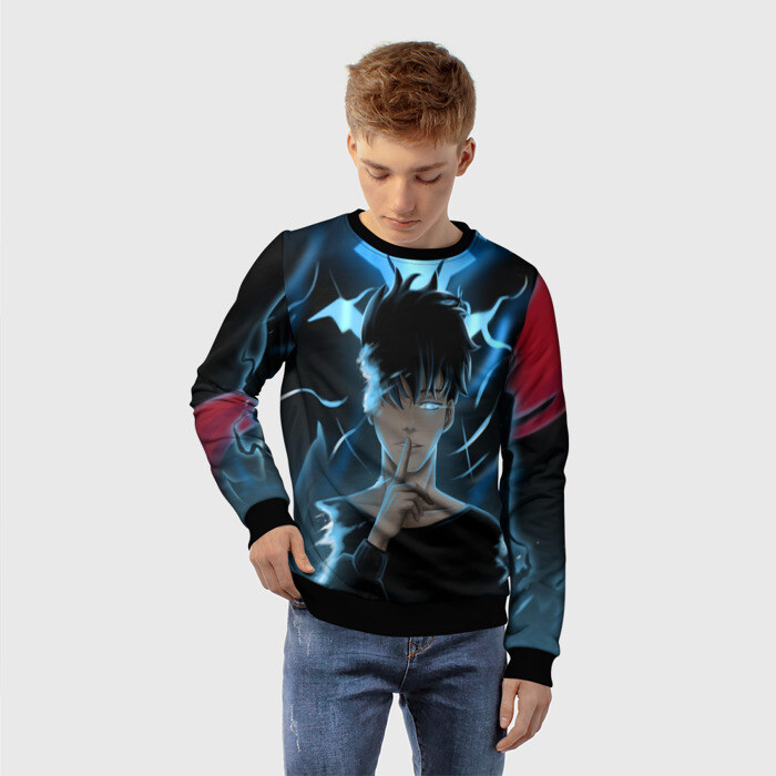 Детский свитшот 3D Solo leveling Manga фото