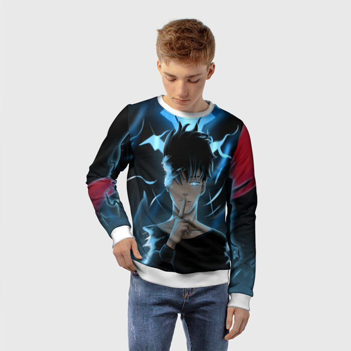 Детский свитшот 3D Solo leveling Manga фото