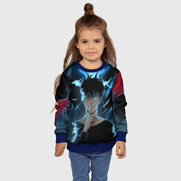 Детский свитшот 3D Solo leveling Manga фото