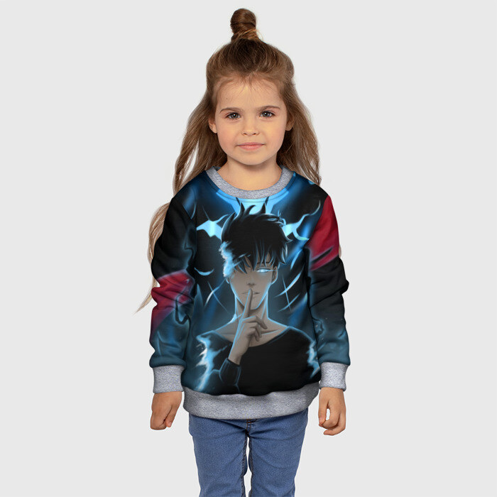 Детский свитшот 3D Solo leveling Manga фото