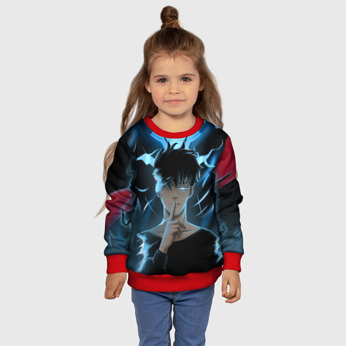 Детский свитшот 3D Solo leveling Manga фото
