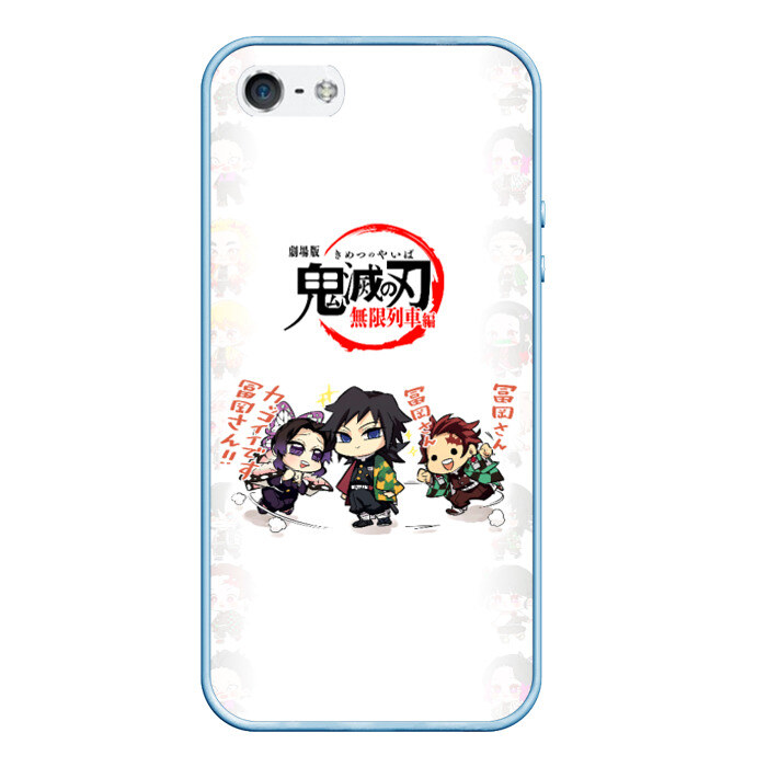 Чехол для iPhone 5/5S матовый ПЕРСОНАЖИ Kimetsu no Yaiba фото