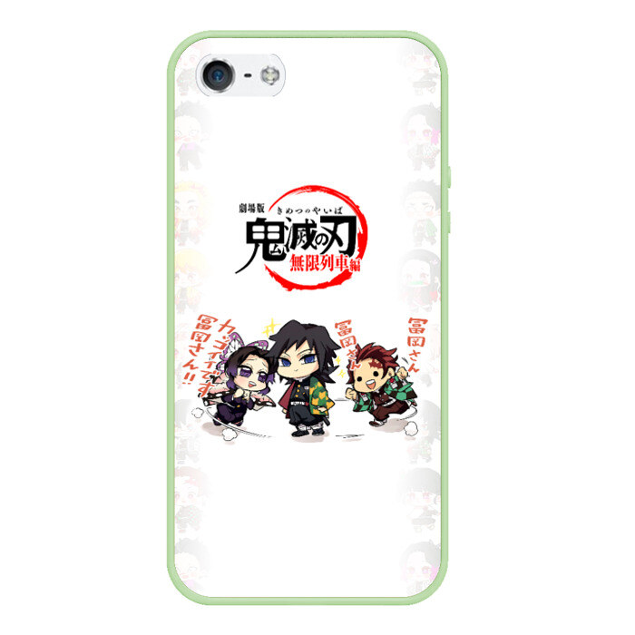 Чехол для iPhone 5/5S матовый ПЕРСОНАЖИ Kimetsu no Yaiba фото