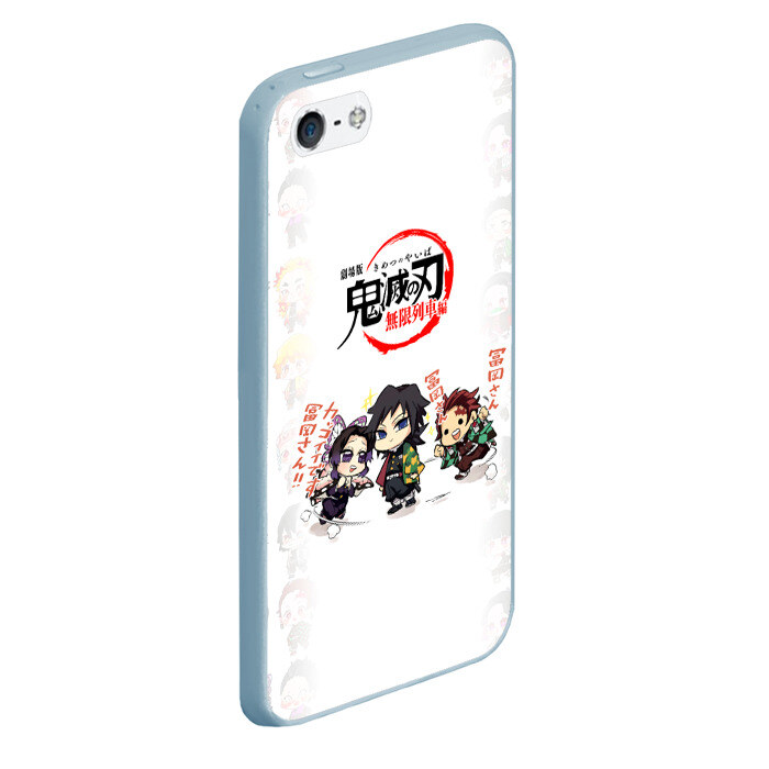 Чехол для iPhone 5/5S матовый ПЕРСОНАЖИ Kimetsu no Yaiba фото