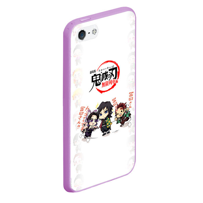 Чехол для iPhone 5/5S матовый ПЕРСОНАЖИ Kimetsu no Yaiba фото