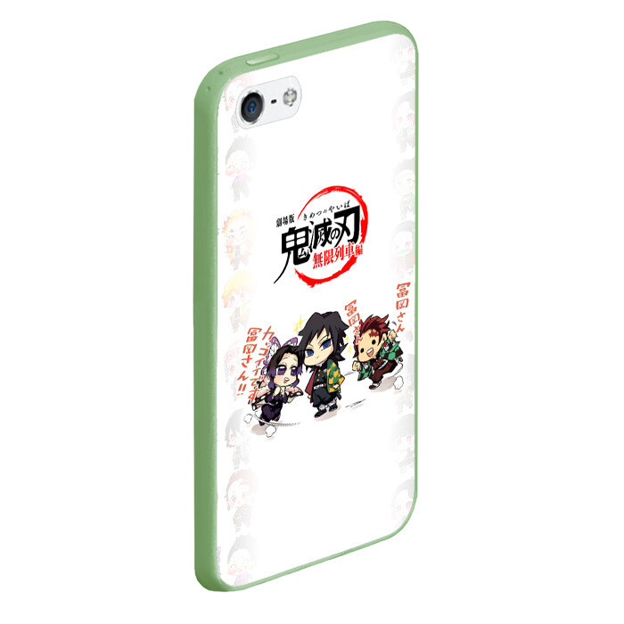 Чехол для iPhone 5/5S матовый ПЕРСОНАЖИ Kimetsu no Yaiba фото