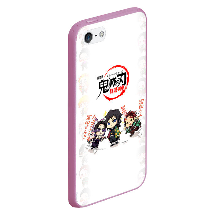 Чехол для iPhone 5/5S матовый ПЕРСОНАЖИ Kimetsu no Yaiba фото