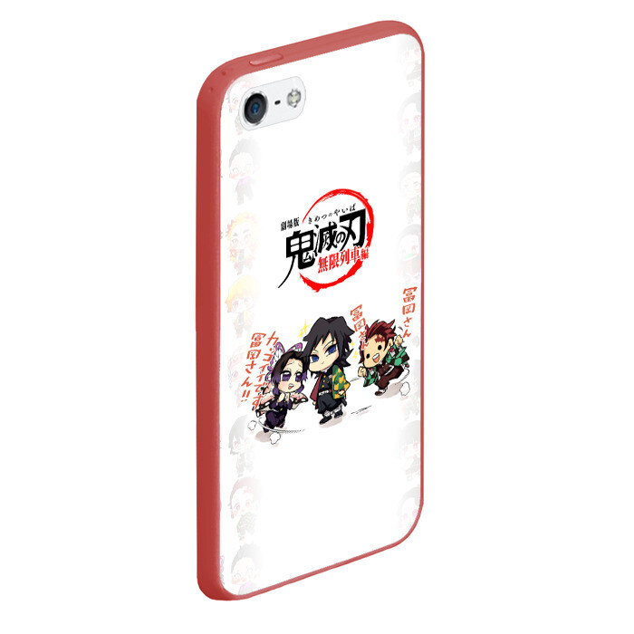 Чехол для iPhone 5/5S матовый ПЕРСОНАЖИ Kimetsu no Yaiba фото