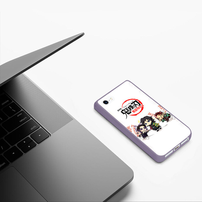Чехол для iPhone 5/5S матовый ПЕРСОНАЖИ Kimetsu no Yaiba фото