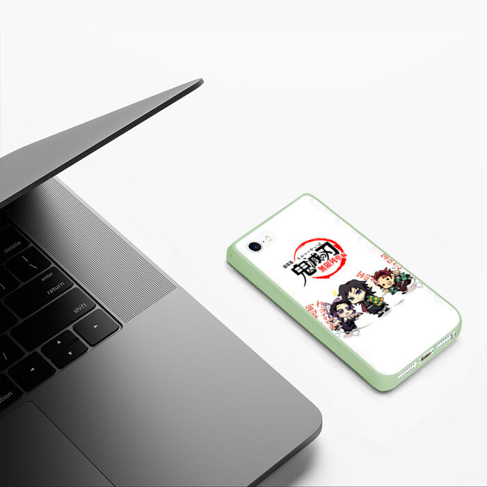 Чехол для iPhone 5/5S матовый ПЕРСОНАЖИ Kimetsu no Yaiba фото