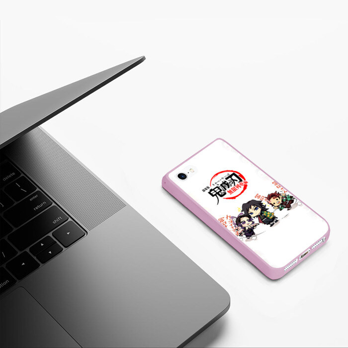 Чехол для iPhone 5/5S матовый ПЕРСОНАЖИ Kimetsu no Yaiba фото