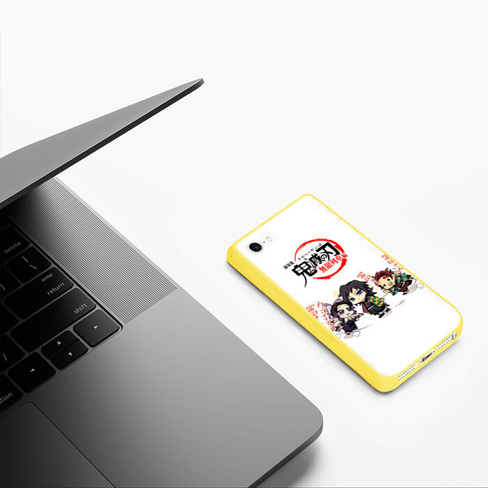 Чехол для iPhone 5/5S матовый ПЕРСОНАЖИ Kimetsu no Yaiba фото