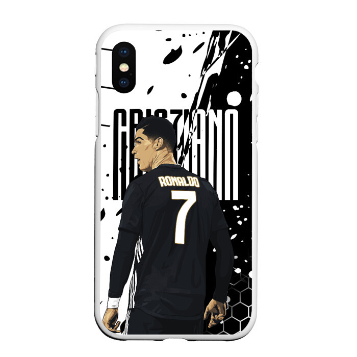 Чехол для iPhone XS Max матовый КРИШТИАНУ РОНАЛДУ JUVENTUS фото