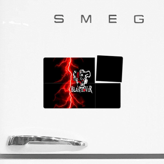 Магнитный плакат 3Х2 Черные быки | Черный Клевер фото