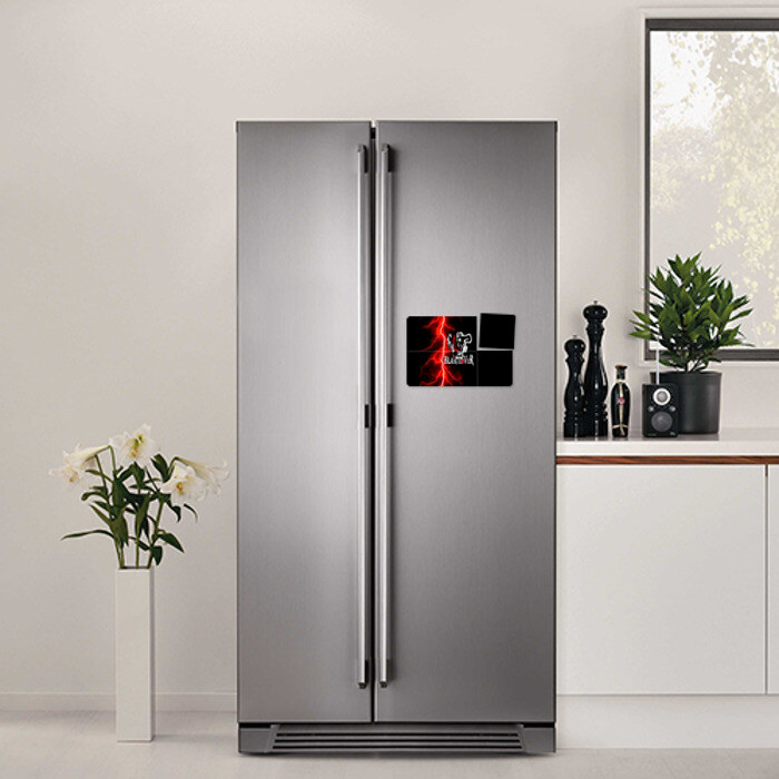 Магнитный плакат 3Х2 Черные быки | Черный Клевер фото