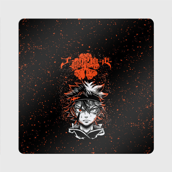 Магнит виниловый Квадрат Черный Аста Чёрный клевер фото