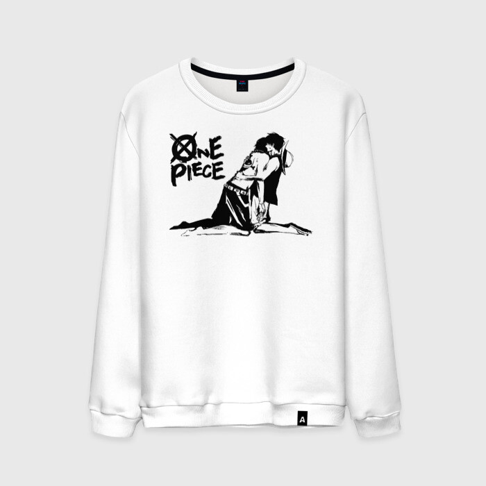 Мужской свитшот хлопок Портгас Д. Эйс - Луффи | One Piece фото